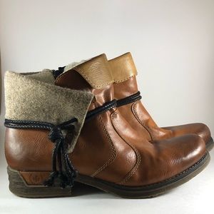 Rieker Womens Cayenne Eagle Fee 93 Cuffed Boot